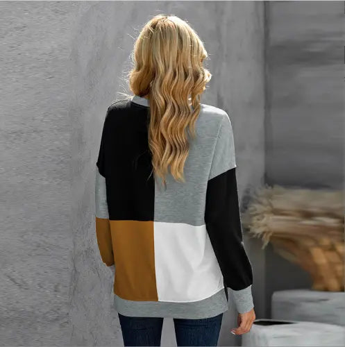 Casual Women's Round Neck Long Sleeve Sweater- JUPITER BMY