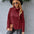 Casual Women's Solid Color High-neck Knitted Sweater- JUPITER BMY