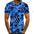 Color Three-dimensional Square Digital Short Sleeve - JUPITER BMY LTD