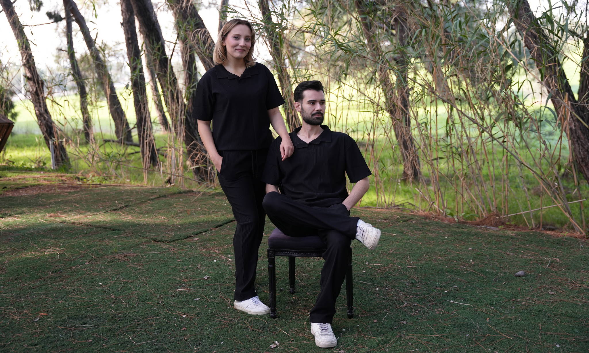 Jupiter Bmy Ltd Unisex V-Neck Polo & Jogger Pants Set – Lined Fabric – Regular Fit – Minimal Style