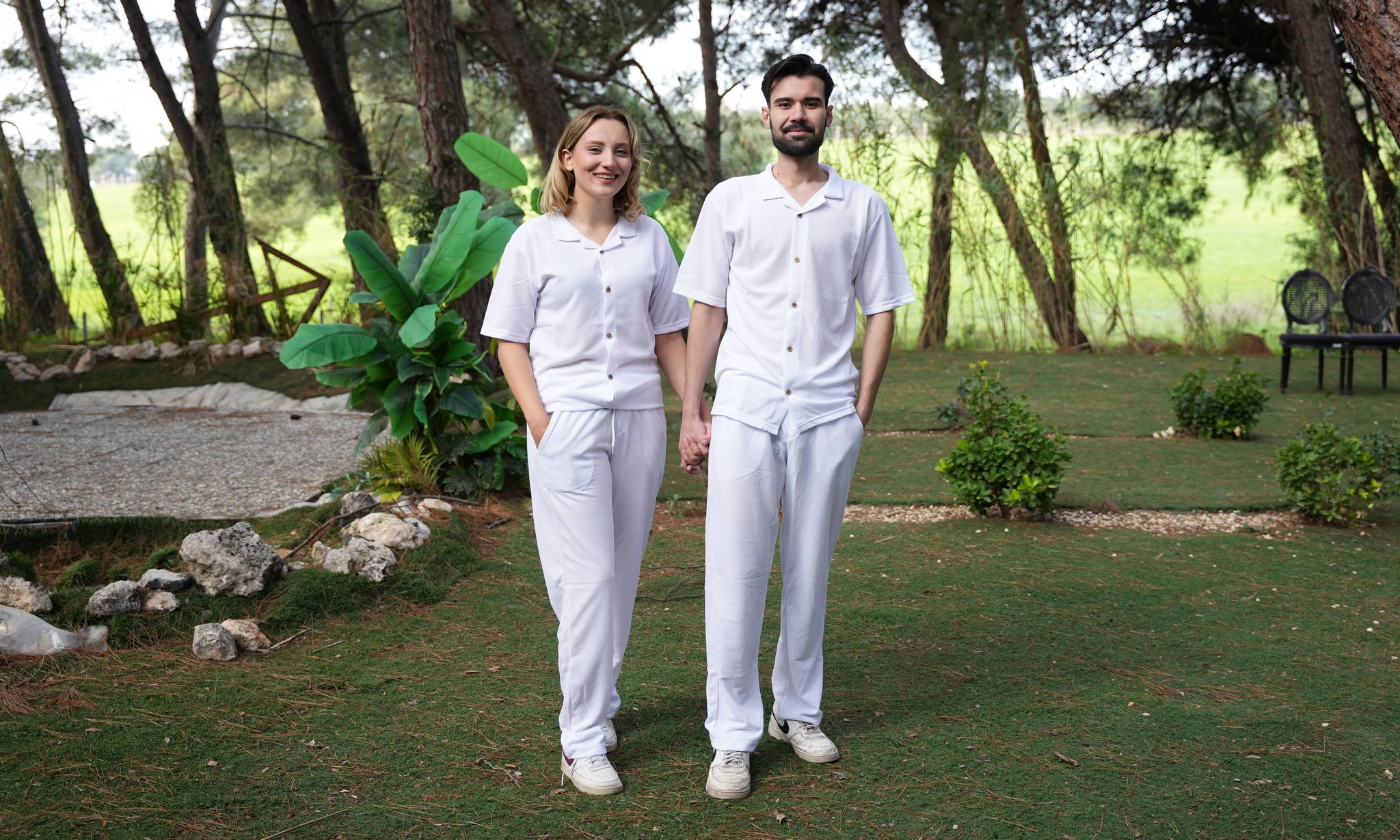 Jupiter Bmy Ltd Unisex Shirt & Jogger Pants Set – Waffle Fabric – Regular Fit – Minimal Style