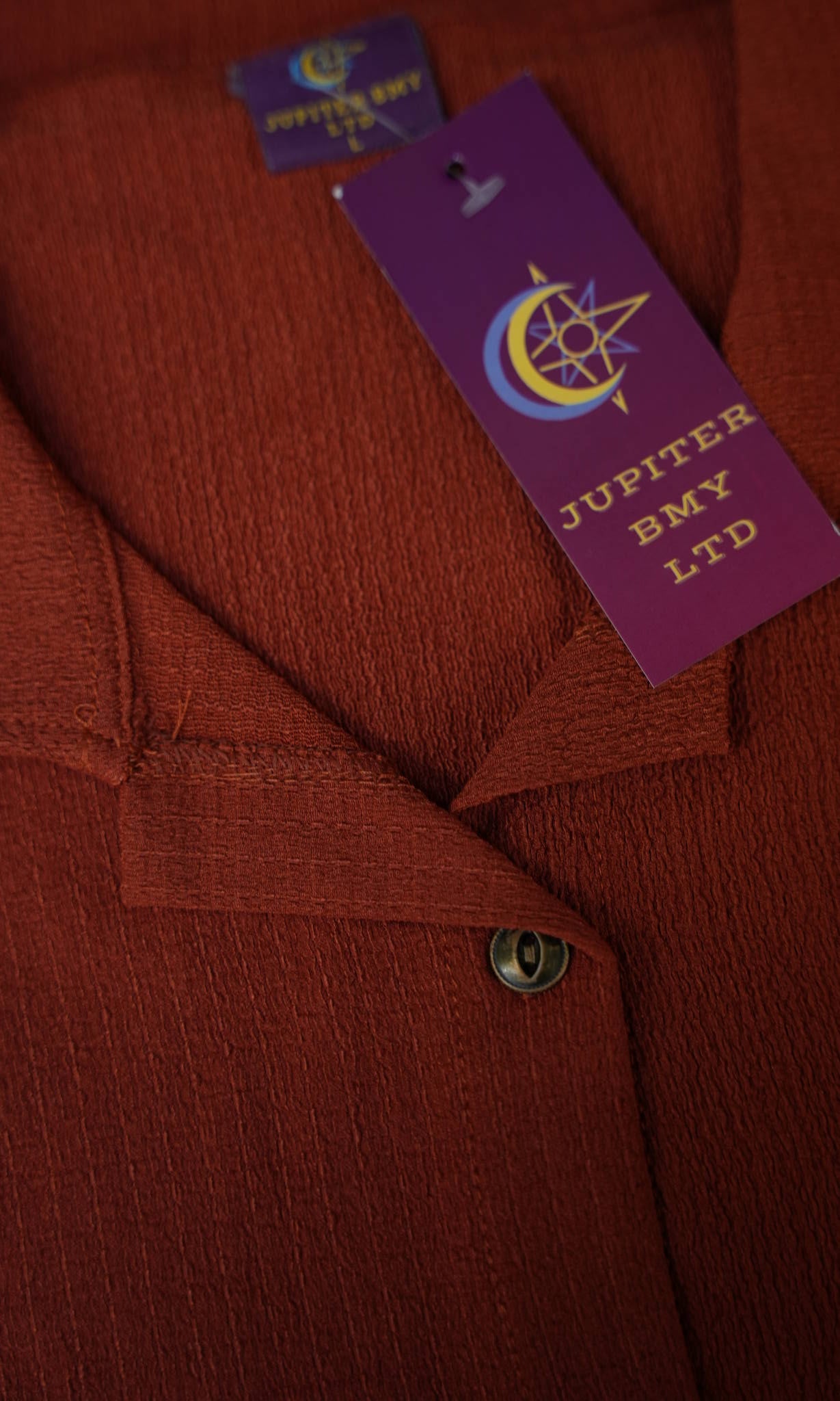 Jupiter Bmy Ltd Unisex Button-Down Top and Pants Set – Soft and lightweight textured, flexible for home and outdoor wear.