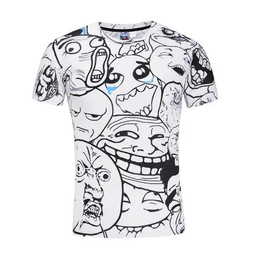 Emoji Casual T-shirt / Emoji t-shirt / Emoji printed shirt - JUPITER BMY LTD