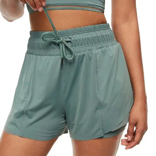 Fake Two-piece Fitness Shorts Anti-empty Running Yoga Shorts - JUPITER BMY LTD