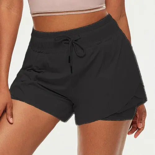 Fake Two-piece Fitness Shorts Anti-empty Running Yoga Shorts - JUPITER BMY LTD