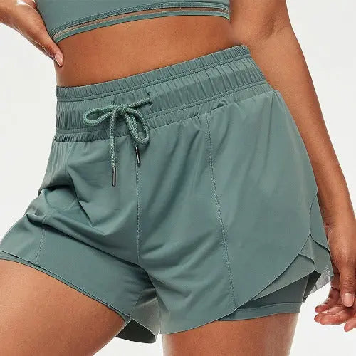 Fake Two-piece Fitness Shorts Anti-empty Running Yoga Shorts - JUPITER BMY LTD