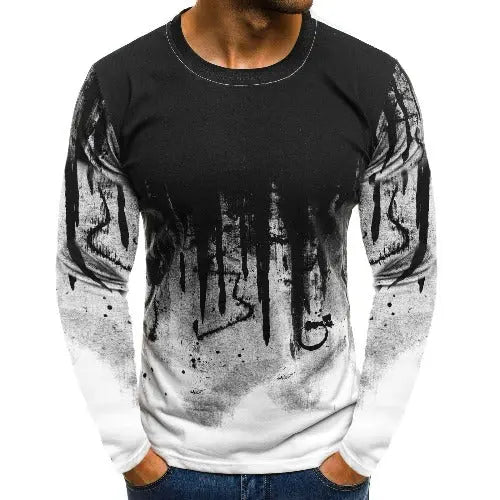 Fashion Men's Camouflage Color Pullover Long Sleeve - JUPITER BMY LTD