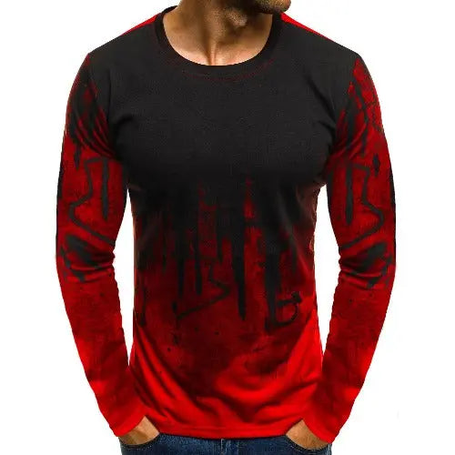 Fashion Men's Camouflage Color Pullover Long Sleeve - JUPITER BMY LTD