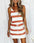 Fashion Stripe Drawstring Dress Summer Dress Loose Sleeveless Dress Women's Comfortable Casual Outfits Wear - JUPITER BMY LTD