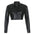 Faux Leather Loose-fit Single-breasted Long-sleeved Leather Jacket- JUPITER BMY