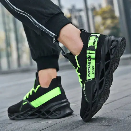 Foreign Trade Net Celebrity Blade Shoes Cross-Border Autumn Sports Casual Shoes Personality Port Fashion Shoes Men's Fitness Mesh Running Shoes- JUPITER BMY