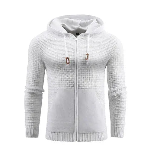 Four Seasons Knitting Zipper Hoodies Leather Printing 3D Outdoor Sports Hoodies with Pockets - JUPITER BMY LTD