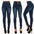 High waist fashion stretch denim pants- JUPITER BMY