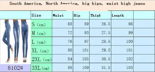 High waist fashion stretch denim pants- JUPITER BMY