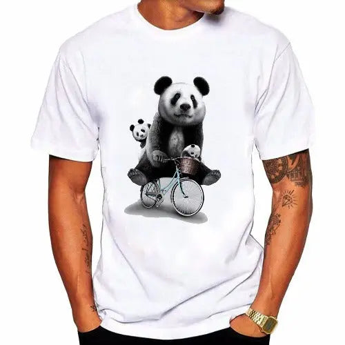 Hot sale panda short sleeve printed T-shirt - JUPITER BMY LTD