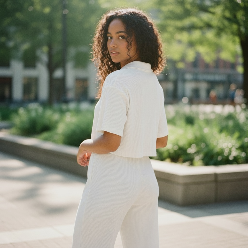 Jupiter Bmy Ltd Unisex V-Neck Polo & Jogger Pants Set – Lined Fabric – Regular Fit – Minimal Style