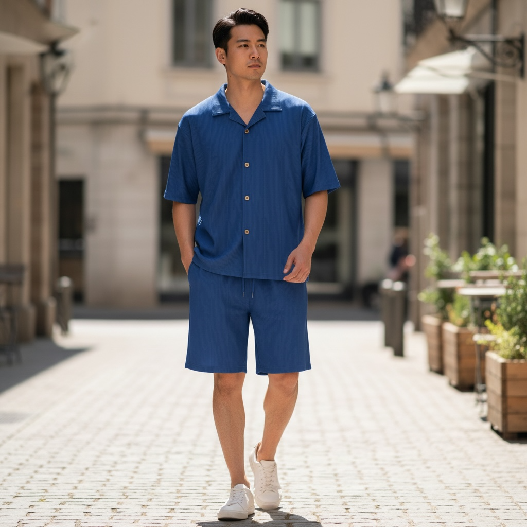 Jupiter Bmy Ltd Unisex Shirt & Shorts Set - Lined – Regular Fit