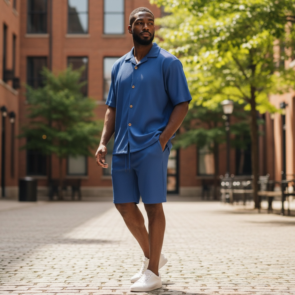 Jupiter Bmy Ltd Unisex Shirt & Shorts Set - Lined – Regular Fit