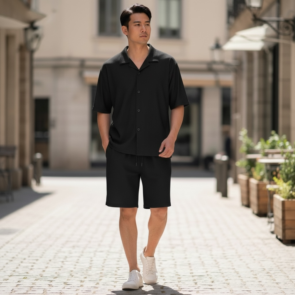 Jupiter Bmy Ltd Unisex Shirt & Shorts Set - Lined – Regular Fit