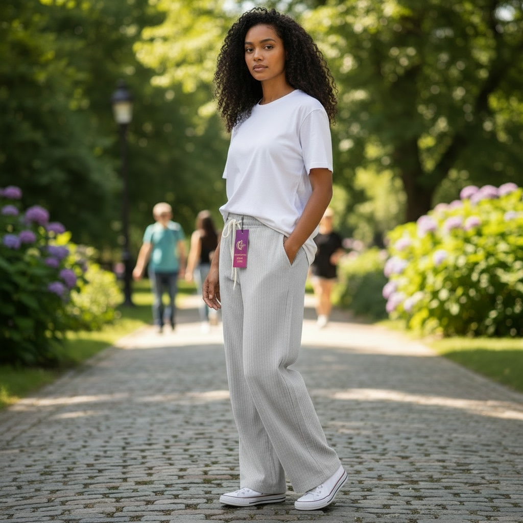 Jupiter Bmy Ltd Unisex Loose Fit Joggers Drawstring Trousers – Textured Stretch Fabric