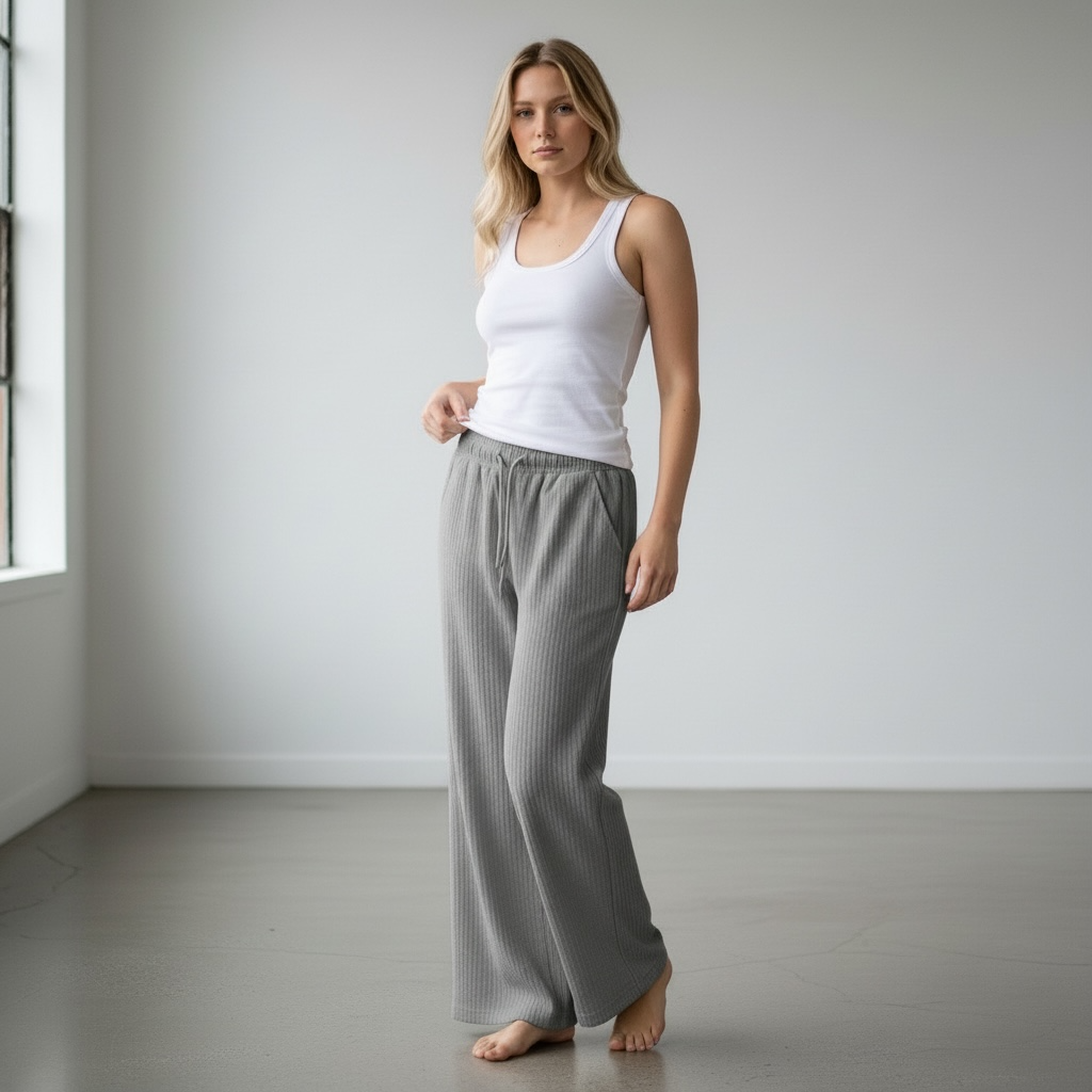 Jupiter Bmy Ltd Unisex Loose Fit Joggers Drawstring Trousers – Textured Stretch Fabric