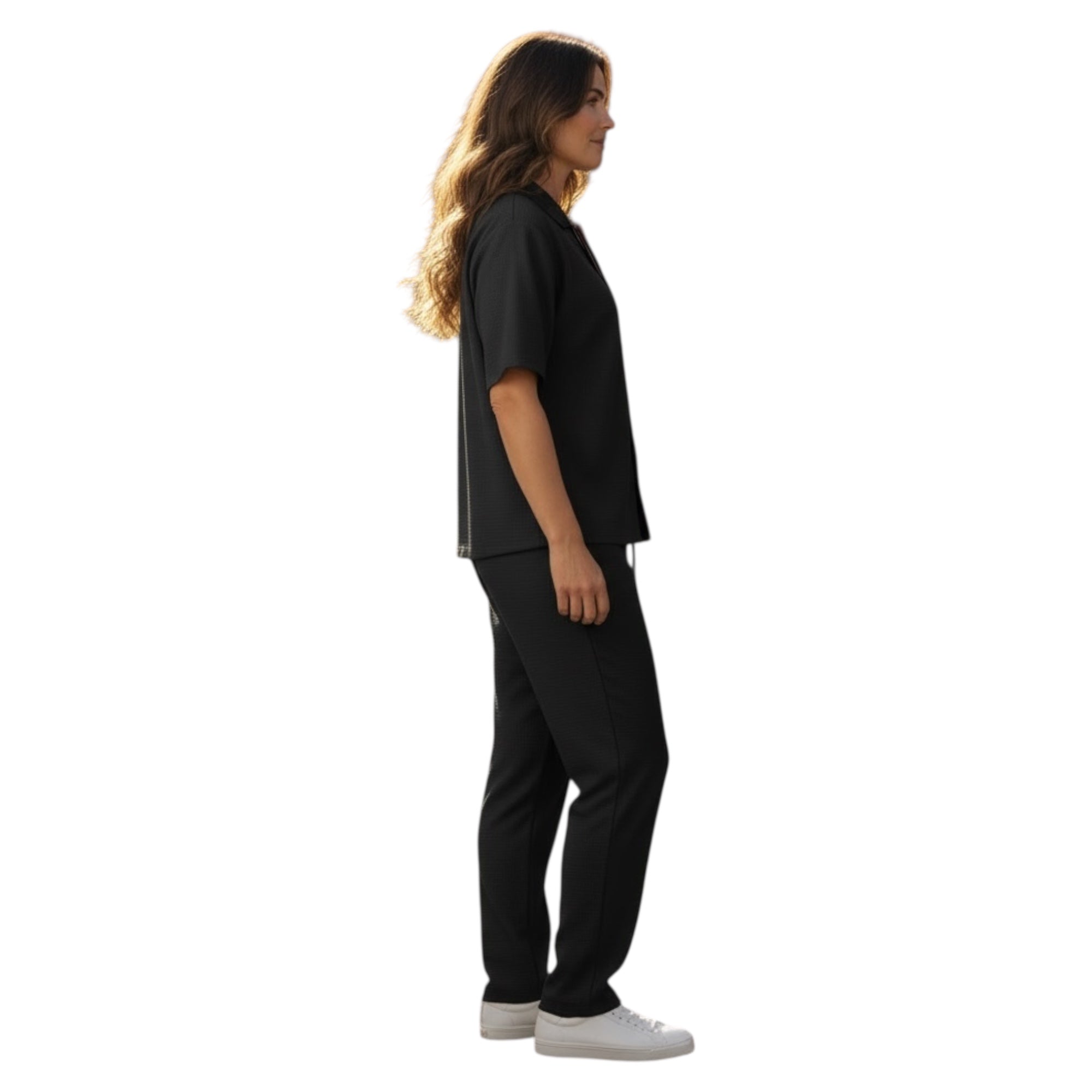 Jupiter Bmy Ltd Unisex Shirt & Jogger Pants Set – Waffle Fabric – Regular Fit – Minimal Style