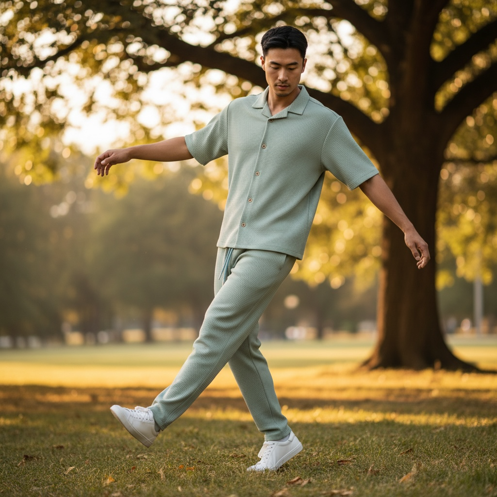 Jupiter Bmy Ltd Unisex Shirt & Jogger Pants Set – Waffle Fabric – Regular Fit – Minimal Style