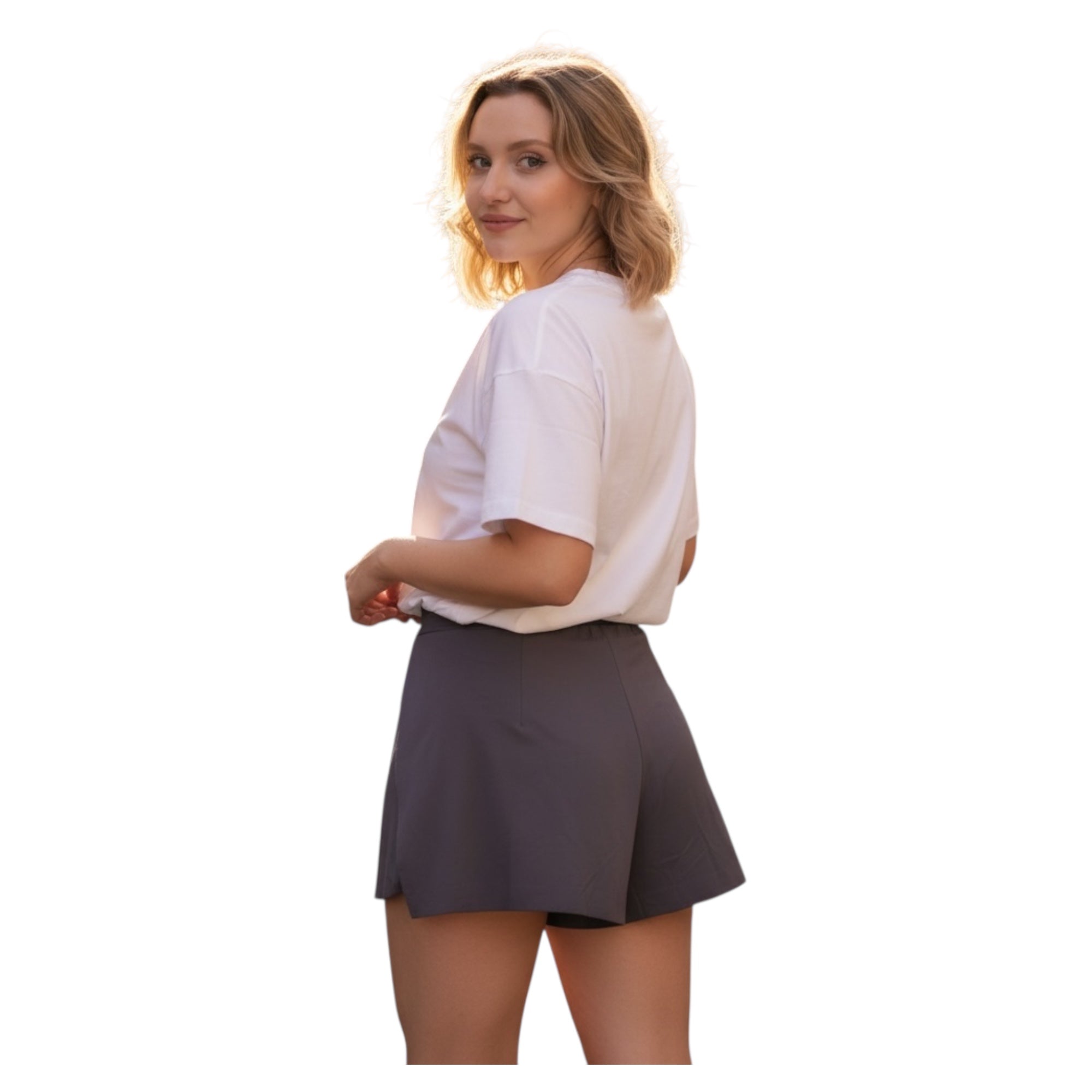 Jupiter Bmy Ltd Active Skort – Gym,Running  Lightweight Sports Shorts with Skirt Overlay