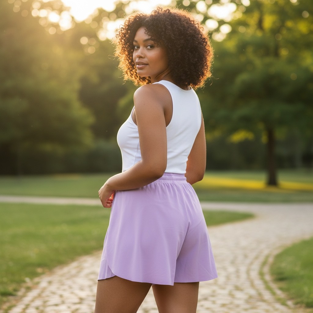 Jupiter Bmy Ltd Active Skort – Gym,Running  Lightweight Sports Shorts with Skirt Overlay