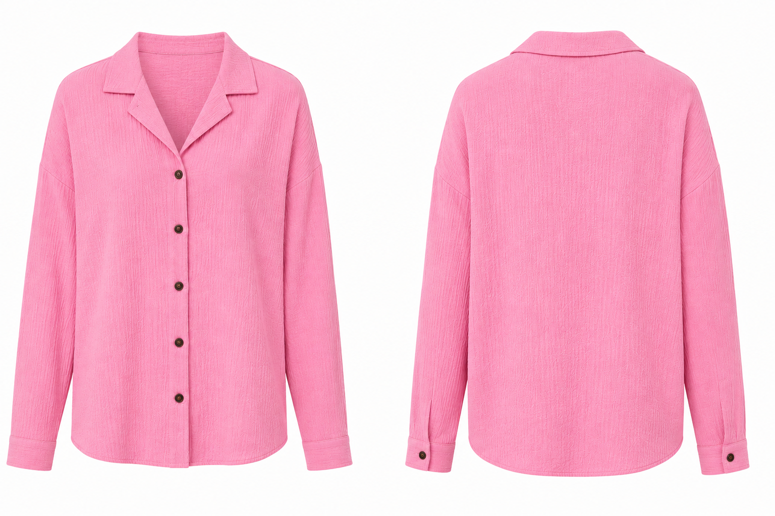 Unisex Textured Long Sleeve Shirt