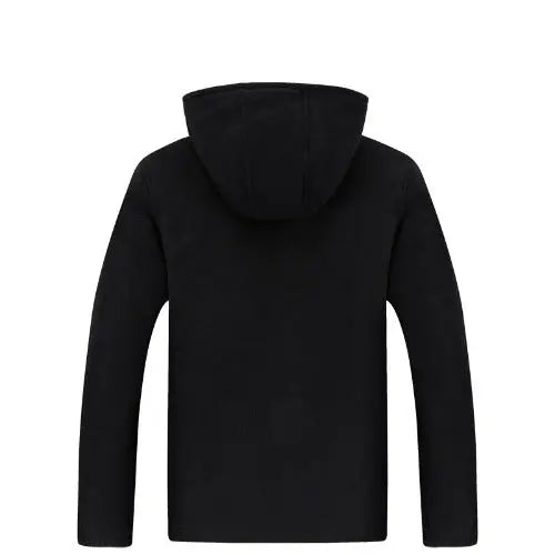 Loose Plus Size Cardigan Hooded Warm Fleece Jacket - JUPITER BMY LTD