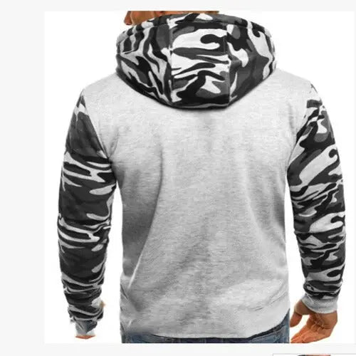 Men's Camouflage Color Matching Slim Sweatshirt - JUPITER BMY LTD