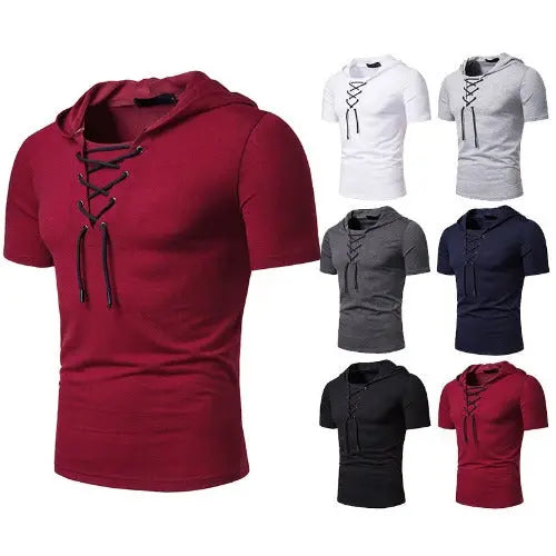 Men's Short-sleeved T-shirt With Hood and Loose Fit - JUPITER BMY LTD