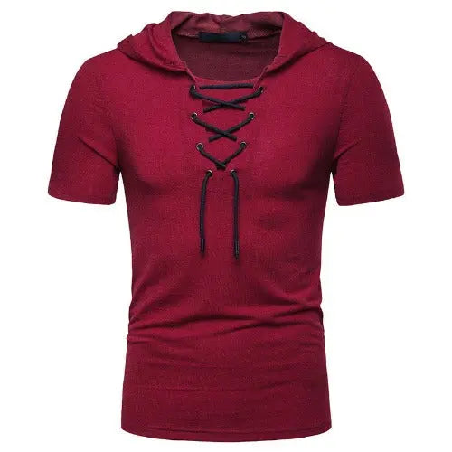 Men's Short-sleeved T-shirt With Hood and Loose Fit - JUPITER BMY LTD