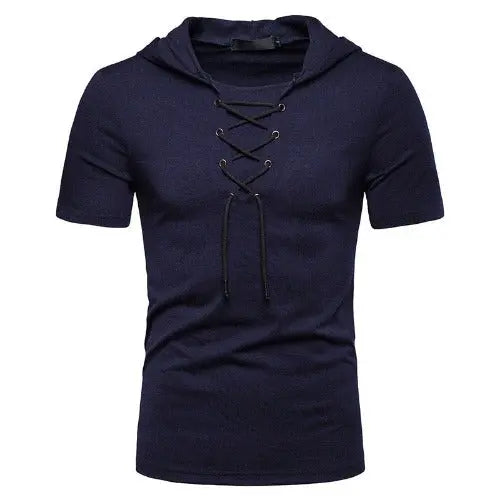 Men's Short-sleeved T-shirt With Hood and Loose Fit - JUPITER BMY LTD