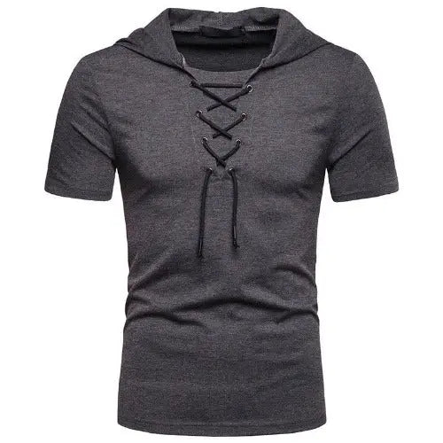 Men's Short-sleeved T-shirt With Hood and Loose Fit - JUPITER BMY LTD
