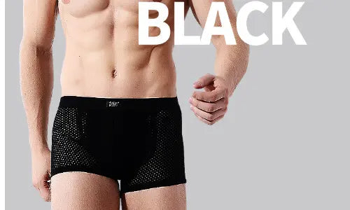 Men's ice silk hollow boxer briefs - JUPITER BMY LTD