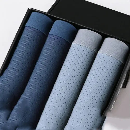 Men's ice silk hollow boxer briefs - JUPITER BMY LTD