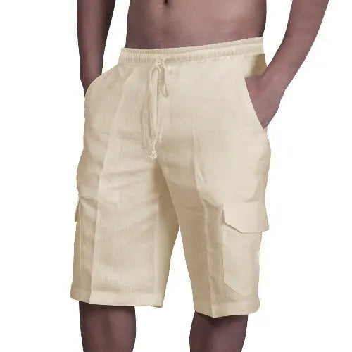 Multi Pocket Tie Men's Beach Cargo Pants - JUPITER BMY LTD