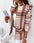 New Long-sleeved Double-breasted Plaid Print Suit Jacket- JUPITER BMY