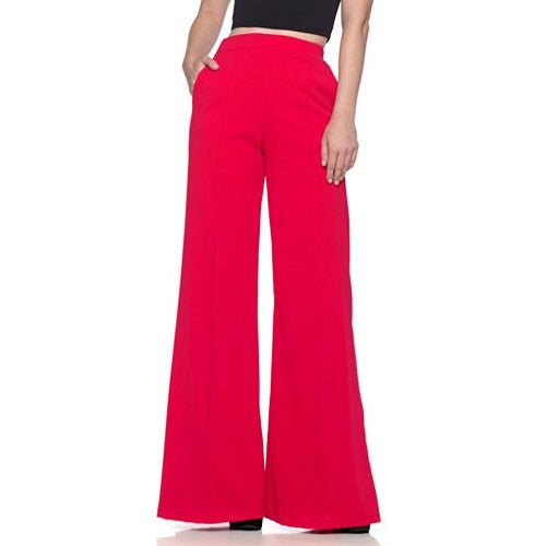 Loose Casual Trousers Women's Flared Pants- JUPITER BMY