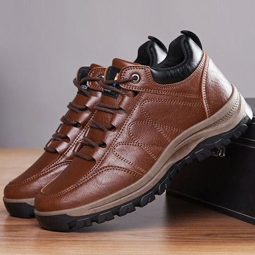 Casual Leather Shoes Simple Travel Outdoor Men's Shoes- JUPITER BMY