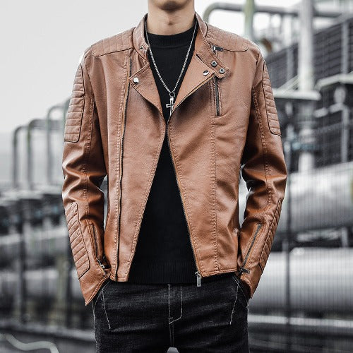 Men's Clothing Leather Jacket Coat Autumn And Winter- JUPITER BMY