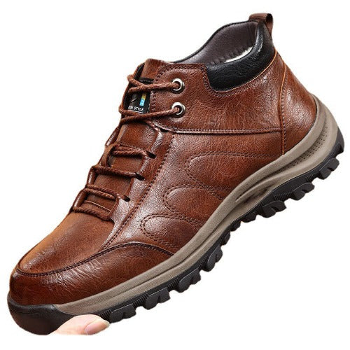 Casual Leather Shoes Simple Travel Outdoor Men's Shoes- JUPITER BMY