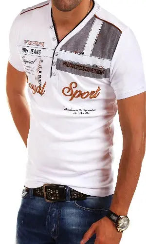 Plus size men's short sleeve t-shirt men - JUPITER BMY LTD