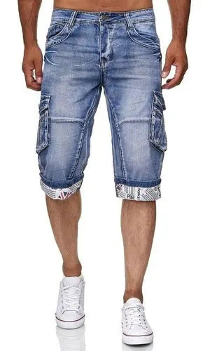 Pocket Trend Denim Shorts Straight Five-point Pants - JUPITER BMY LTD