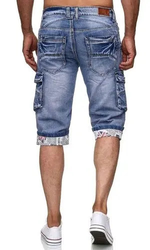 Pocket Trend Denim Shorts Straight Five-point Pants - JUPITER BMY LTD