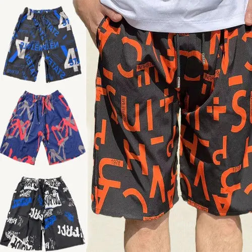 Printed Board Shorts Drawstring Casual Pants Summer - JUPITER BMY LTD