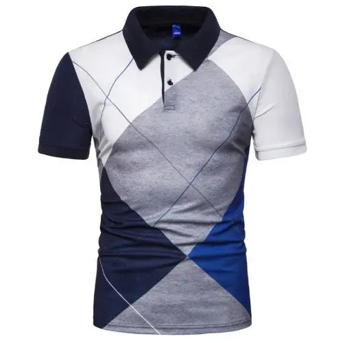 Printed Short-sleeved Lapel T-shirt POLO Shirt - JUPITER BMY LTD