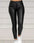 Pure Color PU Sexy Leather Pants Casual Feet Pants Women- JUPITER BMY